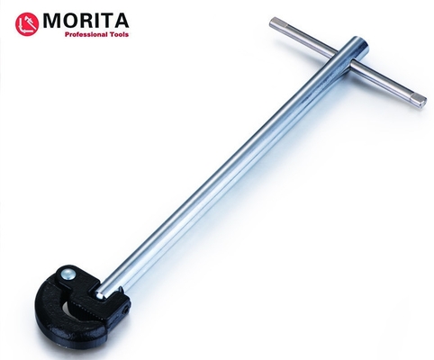 ” llave del lavabo 280mm/11 uno mismo-ajustable en el acabamiento de acero del cromo de carbono de la gama de 180 grados