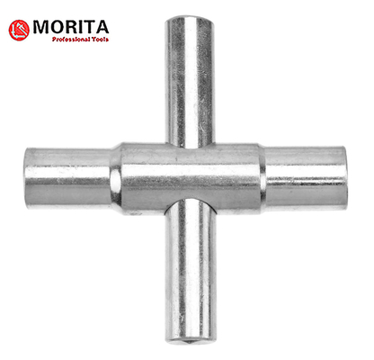 Herramientas de plomería 4 Way Sillcock Key 4 Claves de llave de rescate Tamaños-1/4 ′′,9/32 ′′,5/16 ′′,11/32 ′′ (1 paquete) Acero inoxidable