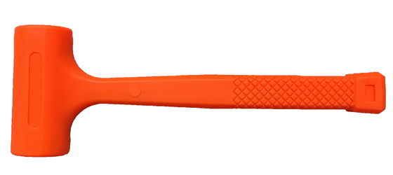 Martillo de golpe muerto de color naranja en forma de una inyección no chispas no rebotar bolas de acero no marcas está dentro