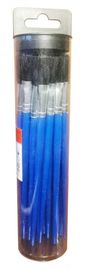 Herramientas de plomería tubo de plástico con colgador cepillos de flujo a granel con mango de plástico azul 25 pcs