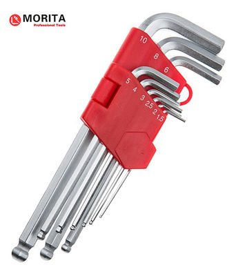 comprar Soporte de plástico Llave Allen con extremo esférico 9 piezas CR-V Acero 1,5 mm, 2 mm, 2,5 mm, 3 mm, 4 mm, 5 mm, 6 mm, 8 mm Para atornillar en ángulo de 25° online manufacture