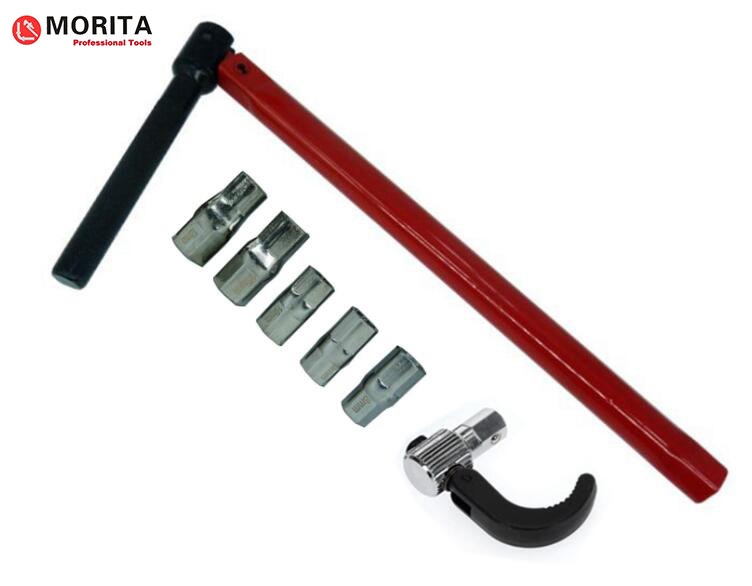 llave inglesa de tubería llave inglesa de cuenca 260 mm para nuez de cuenca cabezas alternativas 9,10, 11, 14 mm Capacidad de apertura de 15 mm a 32 mm rojo