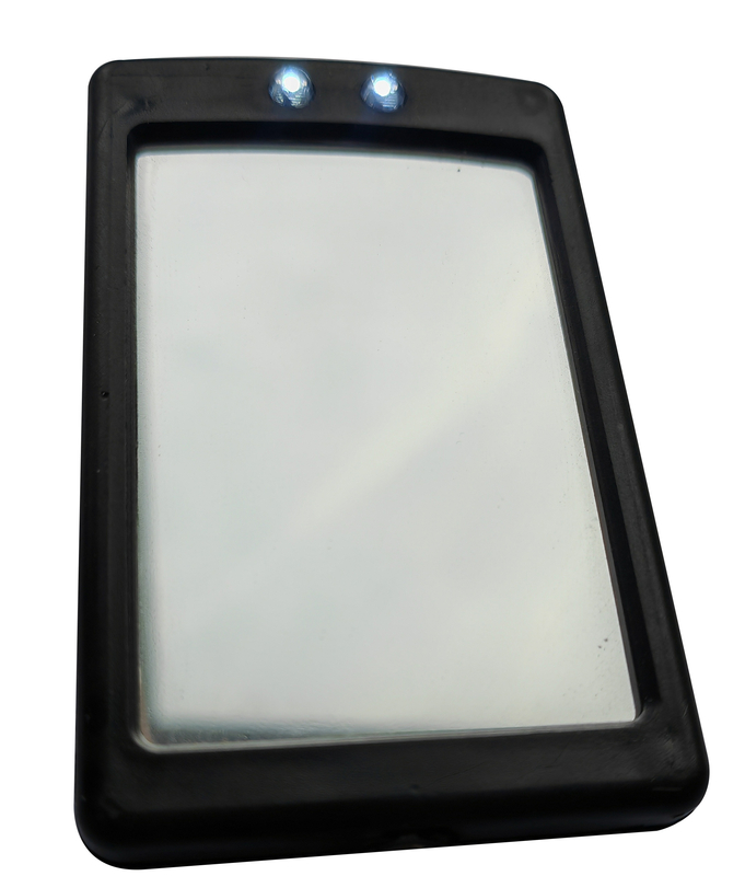 Herramientas de plomería espejo telescópico de inspección 65 * 42mm luz LED girar en todas las direcciones acero inoxidable