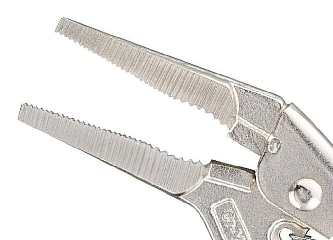 Clampada de tubería, pinzas de bloqueo de nariz larga, acero cromo vanadio de 5&quot;, 6&quot;, 9&quot;, agarre seguro en áreas estrechas y de difícil acceso