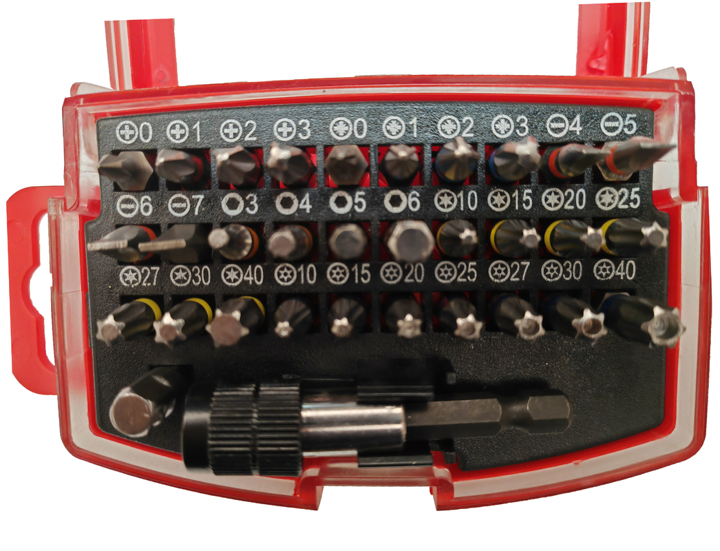equipo de destornillador y conector 32 pce S2/CR-V material de acero S2 es ideal para taladros de motor y impulsores de impacto