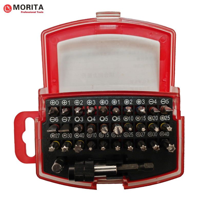 equipo de destornillador y conector 32 pce S2/CR-V material de acero S2 es ideal para taladros de motor y impulsores de impacto