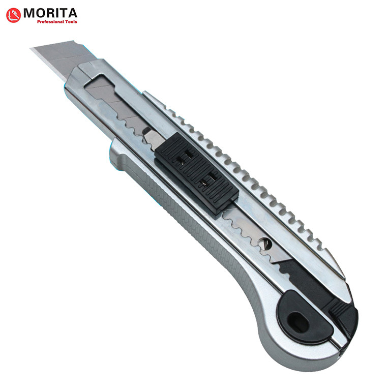 Cuchillo de utilidad de aleación de acero y ABS SK5 Cuchillas de repuesto con sistema de bloqueo de cuchilla