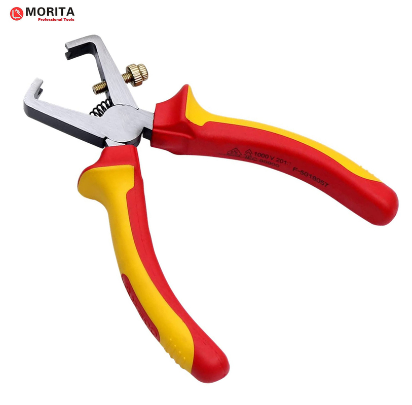 Herramientas de mano aisladas Plíngulas de desmontaje de alambre VDE 170 mm