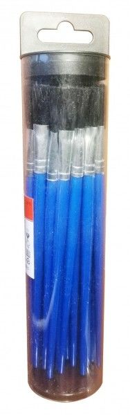 Herramientas de plomería tubo de plástico con colgador cepillos de flujo a granel con mango de plástico azul 25 pcs
