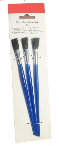 Escobilla de flujo de plástico Mango herramientas de plomería Conjunto Bristle longitud de plástico 195mm Aplicando flujo o pegamento en las articulaciones y hilos