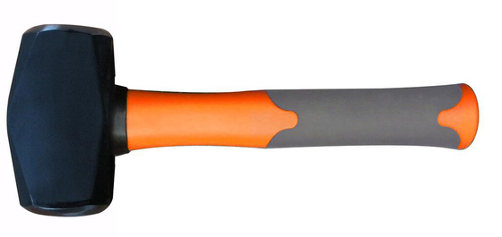 Martillo y hacha de acero carbono Martillo con mango de fibra de vidrio